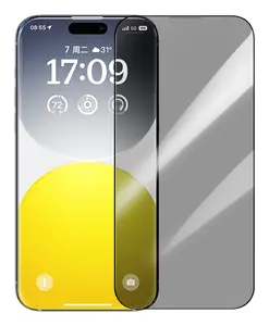 Защитное стекло Baseus Diamond с приватностью для Apple iPhone 15 Plus, 6.7", чёрное/прозрачное
