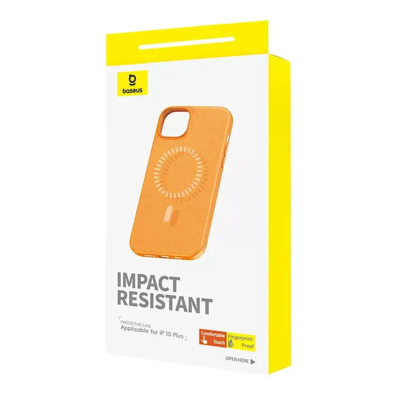 Baseus Magnetic Fauxther Case for iPhone 15 Plus Photo 3
