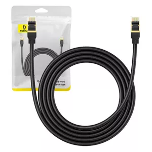 Tīkla kabelis Cat.8 Baseus Ethernet RJ45, 40Gbps, 2m (melns)