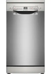 Bosch Serie 2 SPS2HKI42E Freestanding Slimline 45 cm Dishwasher with 10 Place Settings 5 Programs Stainless Steel