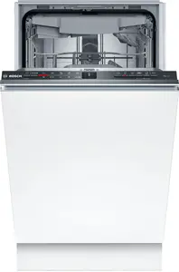 Полновстраиваемая узкая посудомоечная машина Bosch Serie 2 SPV2HMX42E на 10 комплектов посуды, 5 программ, класс энергопотребления E, 46 дБ