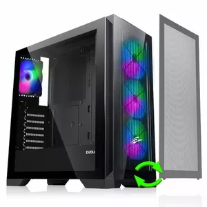 Datora korpuss EVOLVEO Ptero Q2+, ATX, melns