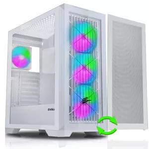 Datora korpuss EVOLVEO Ptero Q2W+, ATX, Melns
