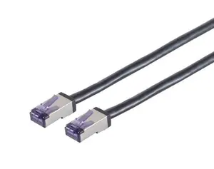 Lanview LVN-CAT6A-FLEX-10M Cat6a S/FTP Tīkla Kabelis 10 m Melns RJ-45 10000 Mbit/s Apaļš