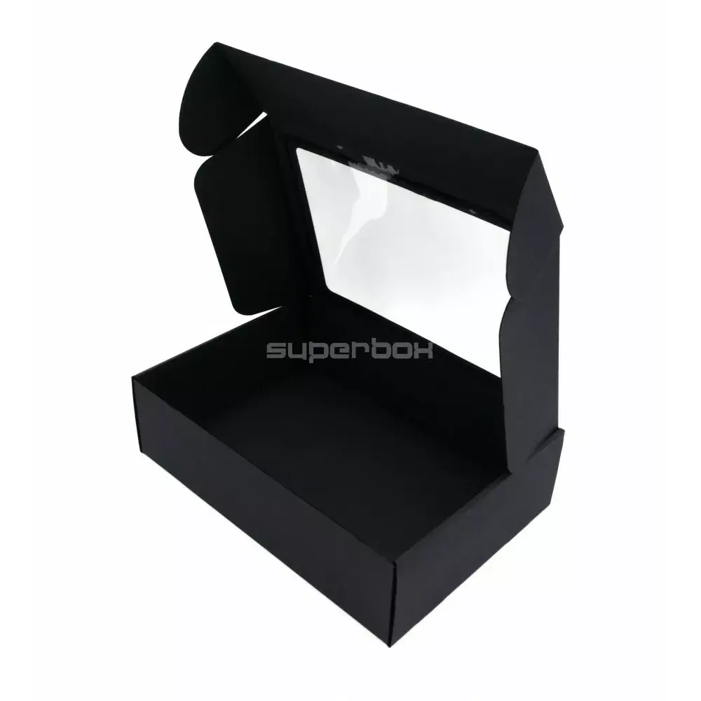 Superbox A4 kaste 305×215×85 mm ar PVC logu Photo 2
