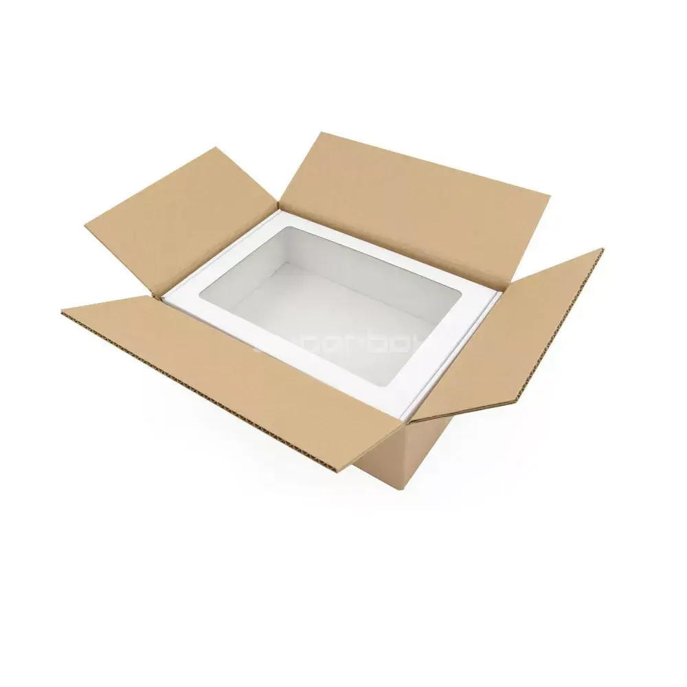 Superbox A4 kaste 305×215×85 mm ar PVC logu Photo 3