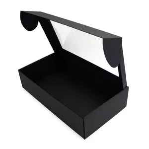 Iepakojuma kaste Superbox 340×195×85 mm melna ar logu