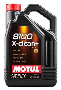 Motul 8100 X-clean+ 5W-30 motoreļļa 5L
