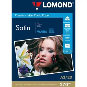Foto papīrs Lomond Premium Satin 270 g/m² A3 20 loksnes