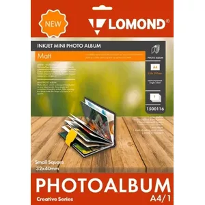Фотоальбом Lomond Mini Album 1500116 Маленький квадратный матовый 32×40 мм