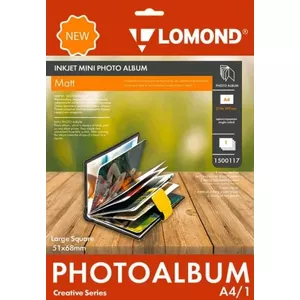 Мини-альбом для фото Lomond Large Square Matte 51×68 мм — для маленьких снимков, матовые страницы