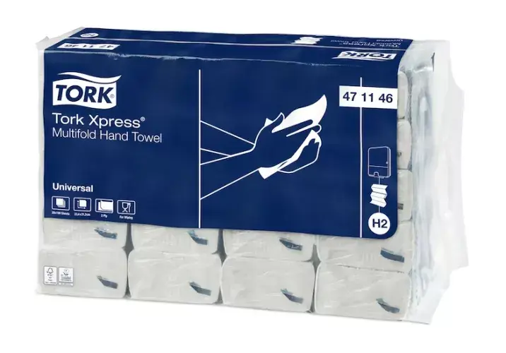 Tork Xpress Multifold H2 2 slāņi 23.4×21.3 cm Photo 2