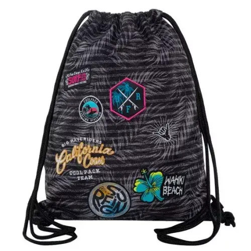 Gymsack Coolpack Sprint Badges meitenēm pelēks Photo 8