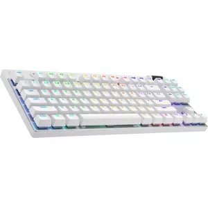 Logitech G PRO X TKL Keyboard Gaming RF Wireless Bluetooth QWERTY US International White
