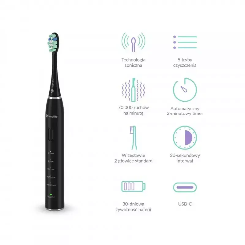 TrueLife SonicBrush Clean30 soniskā zobu birste Photo 3