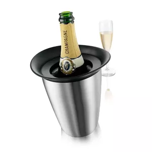 Vacu Vin Active Cooler Champagne Elegant ātrais ledus saldētājs Stikla pudele