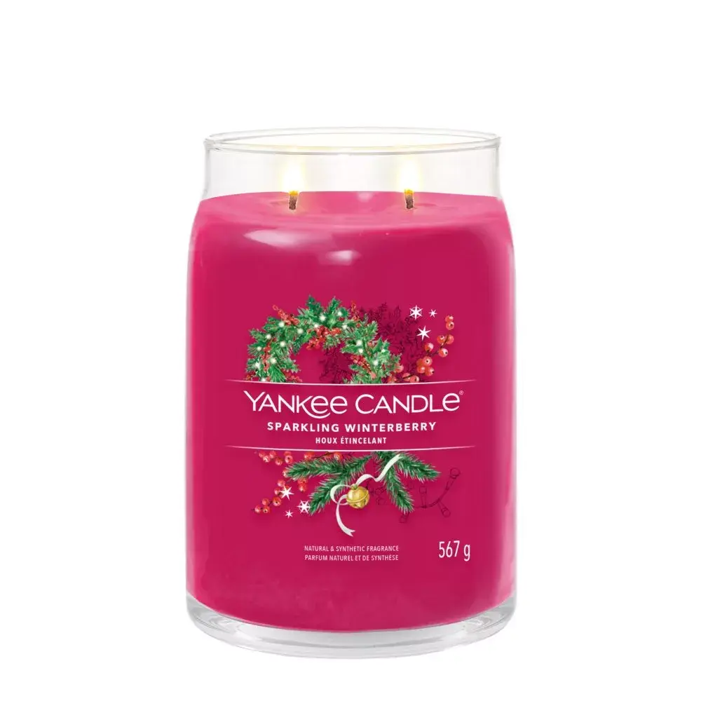 Vaska svece Yankee Candle Sparkling Winterberry Photo 5
