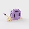 Marioinex Blocks Mini waffle nature - Gliemezis, 50 daļas Photo 3