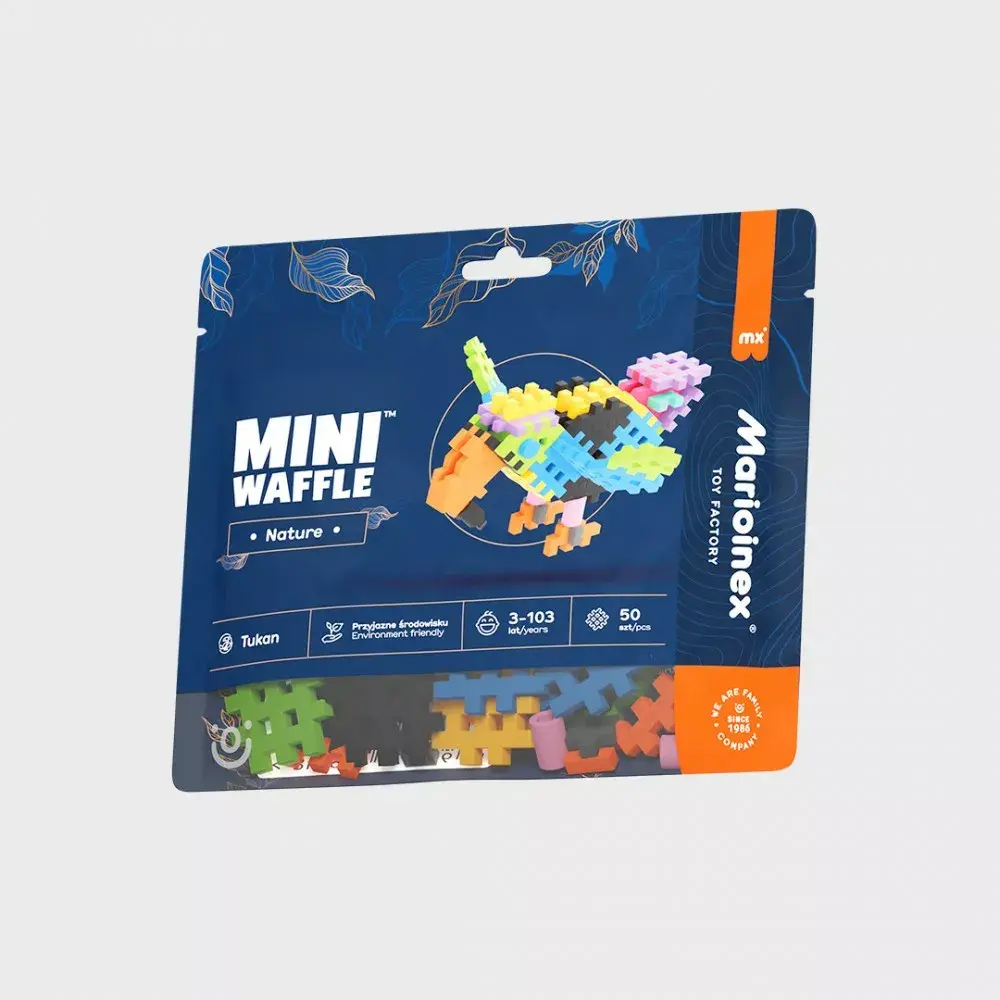 Marioinex Blocks Mini Waffle Nature - Toucan 50 шт Photo 2