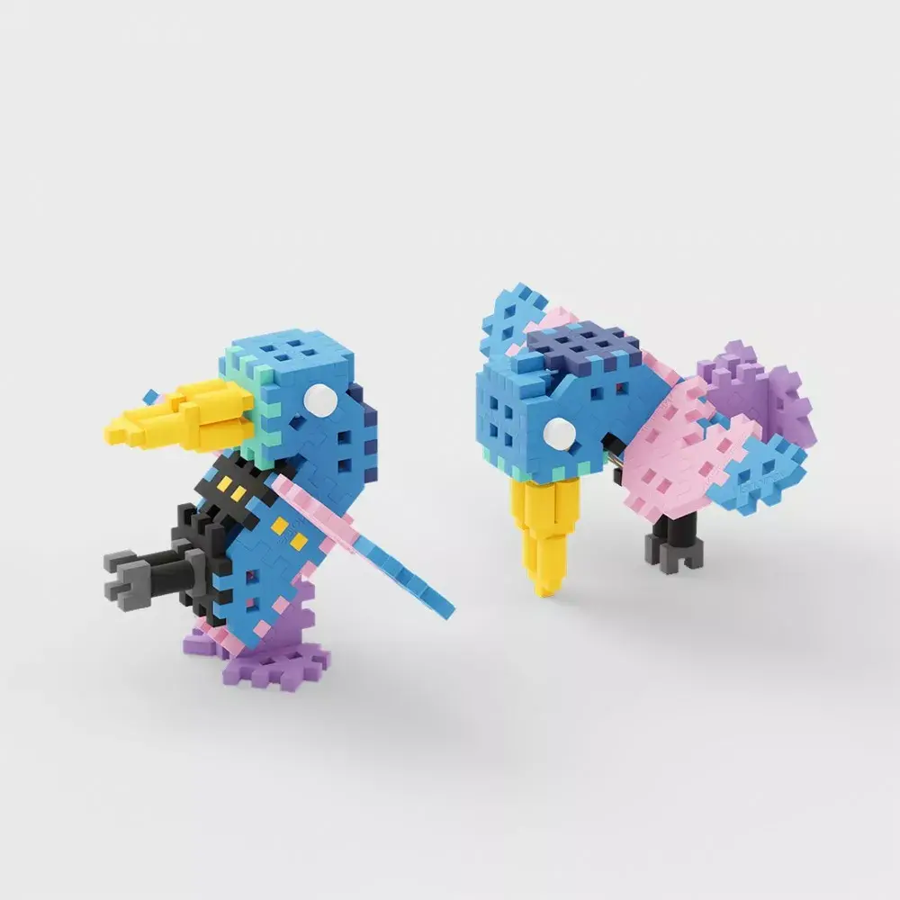Marioinex Blocks Mini Waffle nature — Humming-bird, 50 gab. Photo 2