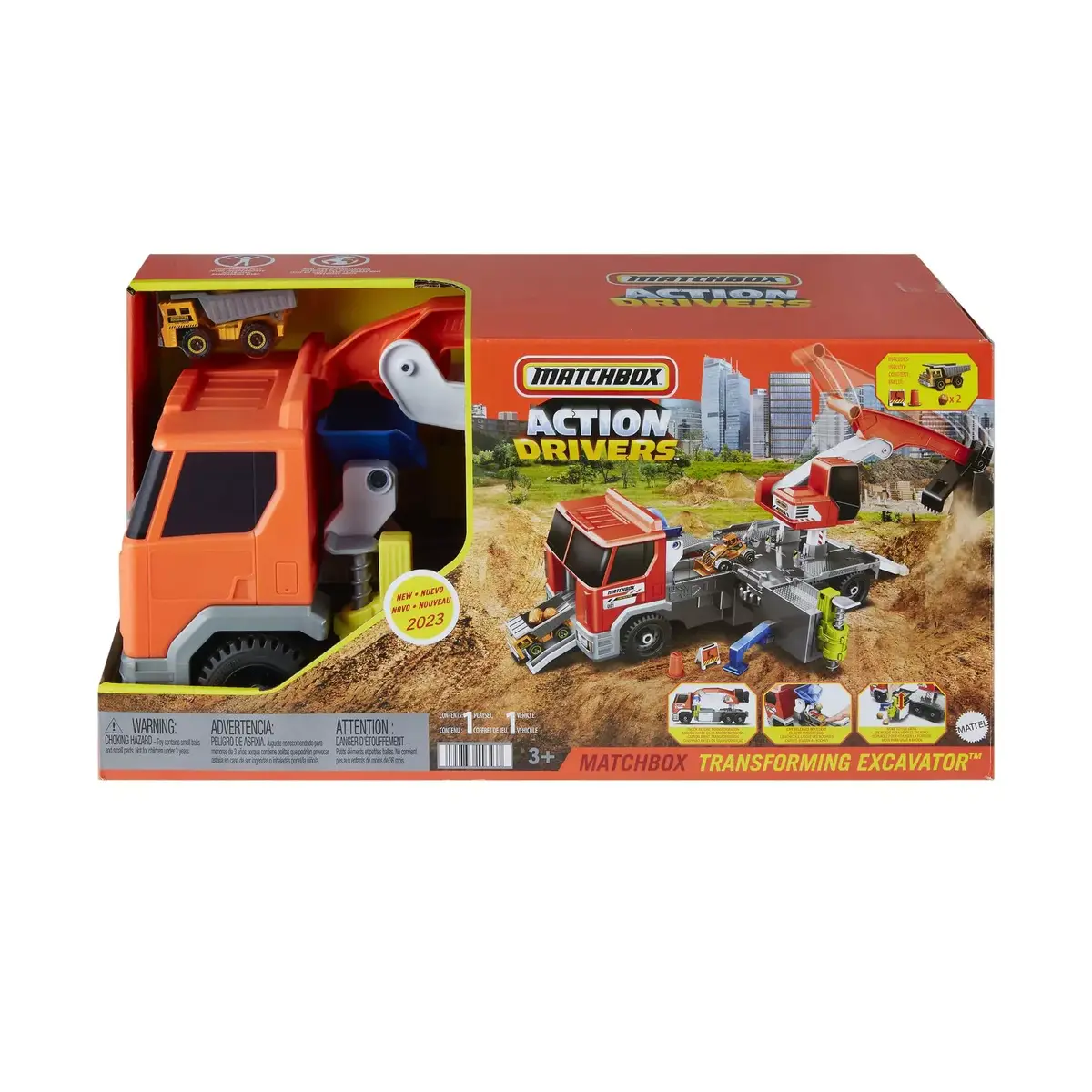 MATTEL Matchbox Action Drivers Transforming Excavator Photo 6