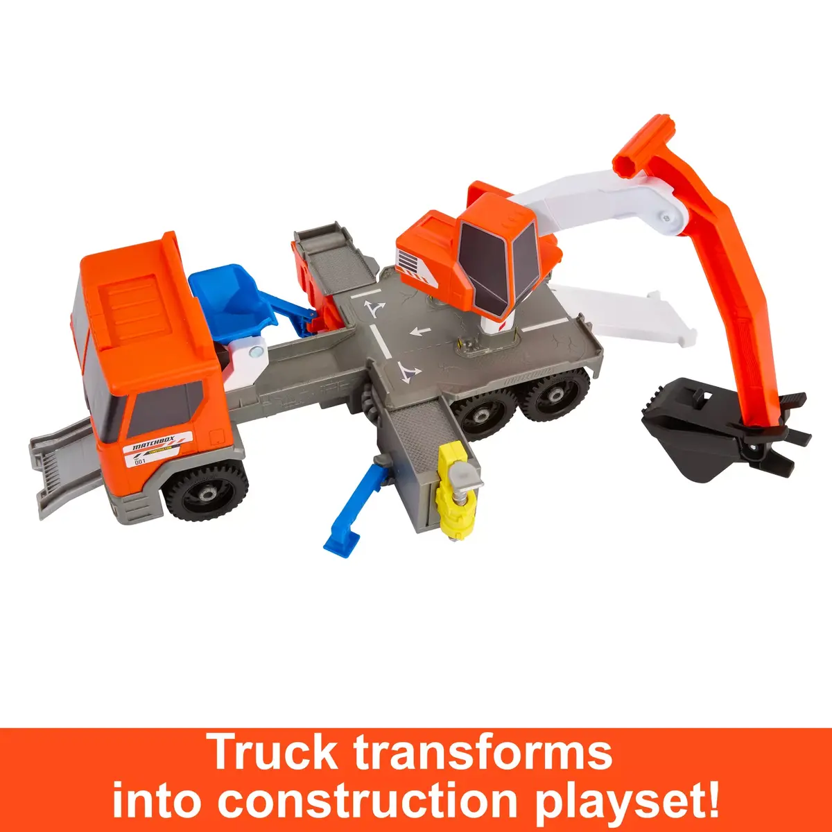 MATTEL Matchbox Action Drivers Transforming Excavator Photo 8
