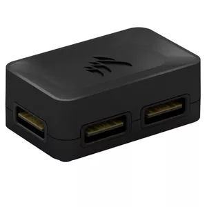 Corsair iCUE LINK 4 Way Splitter Black Magnetic Attachment