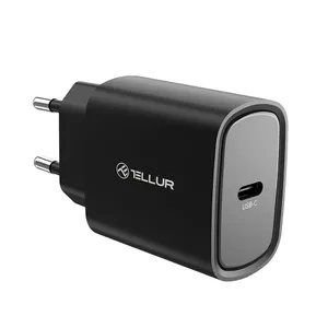 Sienas lādētājs Tellur 20W USB‑C PD TLL151411 — 20W USB‑C Power Delivery, melns