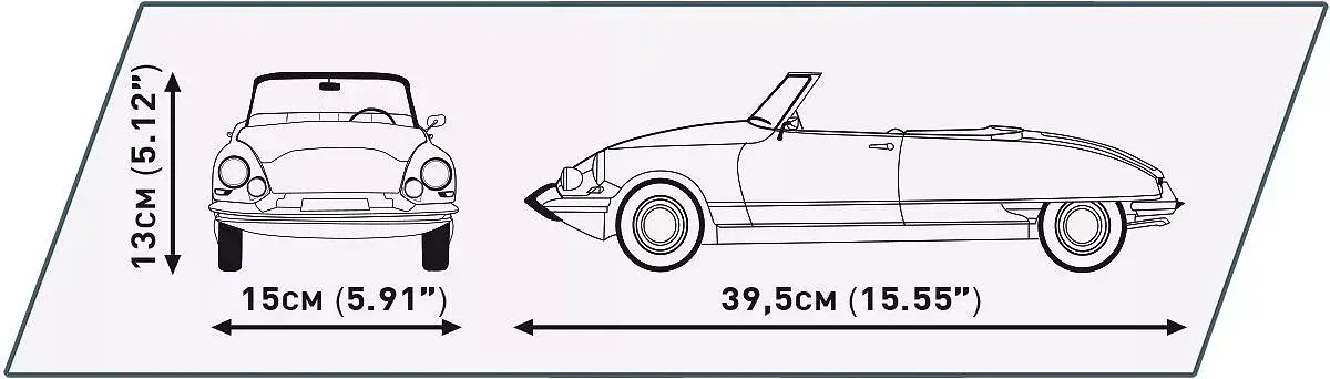 Būvniecības bloki COBI Citroen DS 19 Décapotable 1962 Photo 4