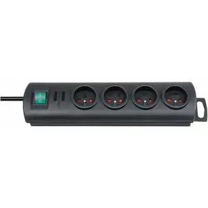 Удлинитель Brennenstuhl 1153304124 1.5м 4 розетки Черный