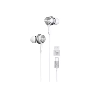 Vada klausules in-ear MAXELL XC1, USB-C (ar USB-A adapteri), baltas, 1 mikrofons, 16 Ω, 20–20000 Hz