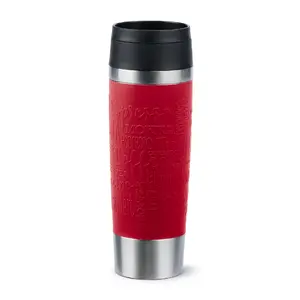 Termokrūze EMSA Classic N2022200 500 ml Melna Sarkana Nerūsējošā tērauda