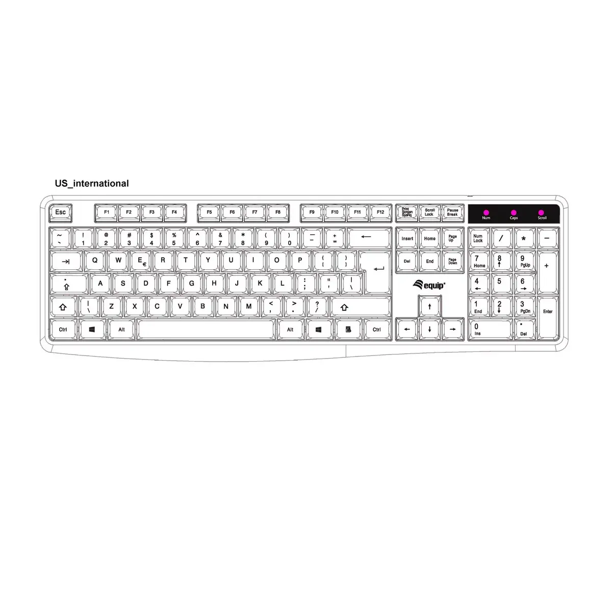 Equip Vadu USB Tastatūra QWERTY Photo 5