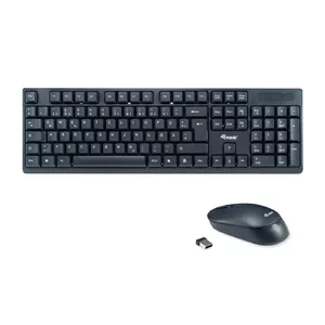 Equip 245220 клавиатура Мышь входит в комплектацию Беспроводной RF QWERTZ Немецкий Черный