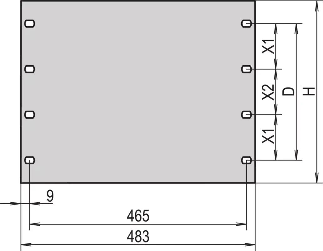 Front panel Schroff 30118-952 Photo 2