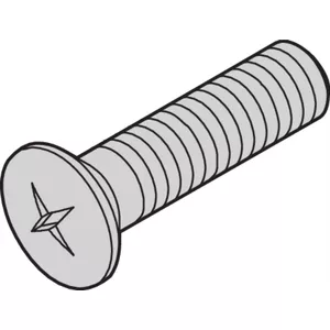 SCHROFF Linsensenkkopfschraube mit Kreuzschlitz - NTS SENKSCHR.LIN.M2,5X8 100S (21100429)