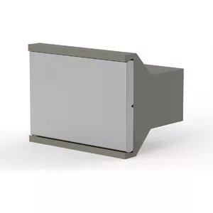 Plastic Handle SCHROFF Model 20808065 — Trapezoidal Shape, Gray, No Lifting Function