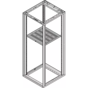 Stationary 19" Shelf SCHROFF FACHB.STAT.600B 500T 7021, stationary rack shelf for 19-inch systems