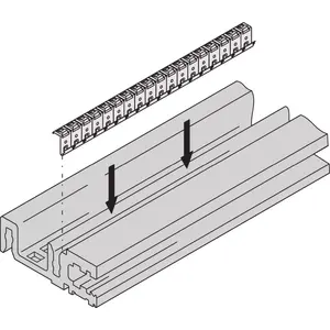 SCHROFF EMV gasket steel stainless MS-ADBL 84TE for rack enclosures