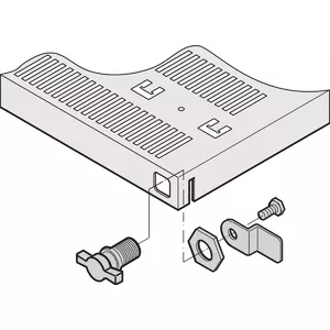 Rack drawer cam lock SCHROFF model 23130092 for equipment shelves and subracks