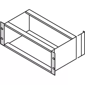19" leņķis Type F SCHROFF 24560797 no nerūsējošā tērauda, blīve (bez satvēruma caurumiem)