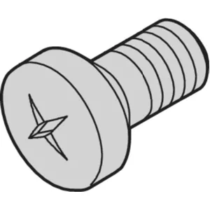 SCHROFF Linsenkopfschraube mit Kreuzschlitz - NTS LIN.SCHR.M2,5X8 NI 100ST (21101069)