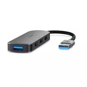 Nedis CCGB61210GY01 interfeisa centrmezgls USB 3.2 Gen 1 (3.1 Gen 1) Type-A Pelēks