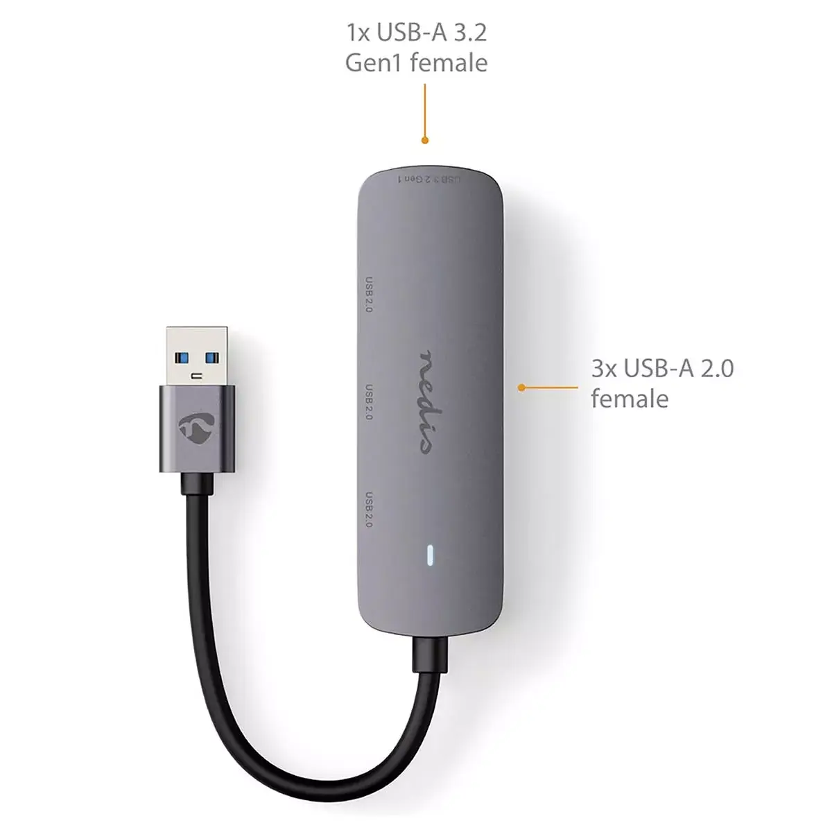 USB centrmezgls Nedis CCGB61210GY01 Photo 7
