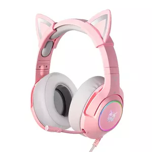 Headphones Onikuma K9 Pink RGB Gaming Headphones