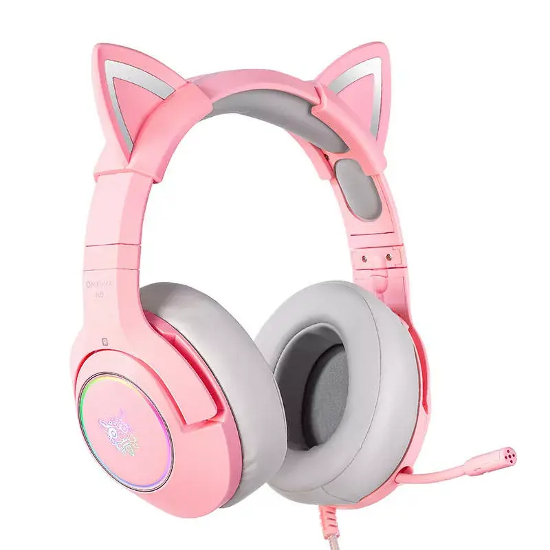Austiņas Onikuma K9 Pink RGB Photo 2