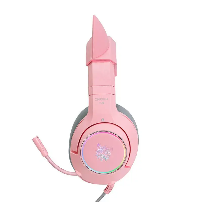 Austiņas Onikuma K9 Pink RGB Photo 4