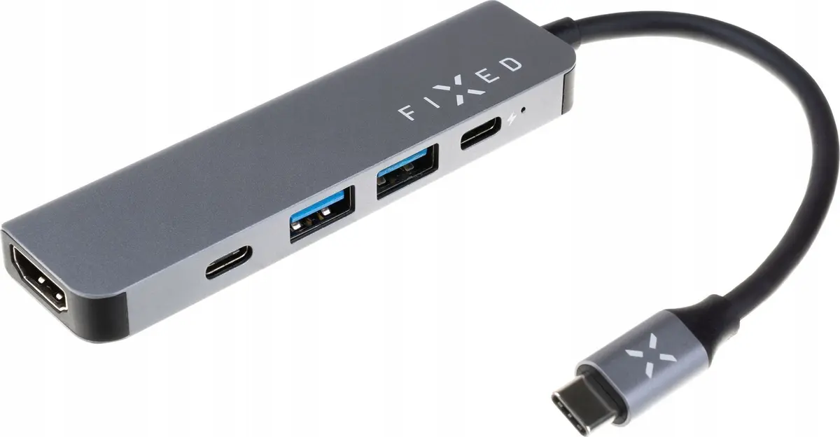 USB-C hub FIXED FIXHU-MN-GR 5-port mini Photo 2