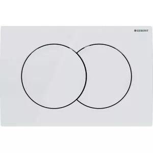 Flush button GEBERIT Delta01 front panel, white alpine