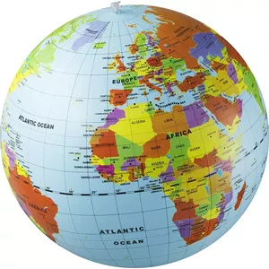 Globe Ball 50 cm by MG DYSTRYBUCJA — World Map design, model C019